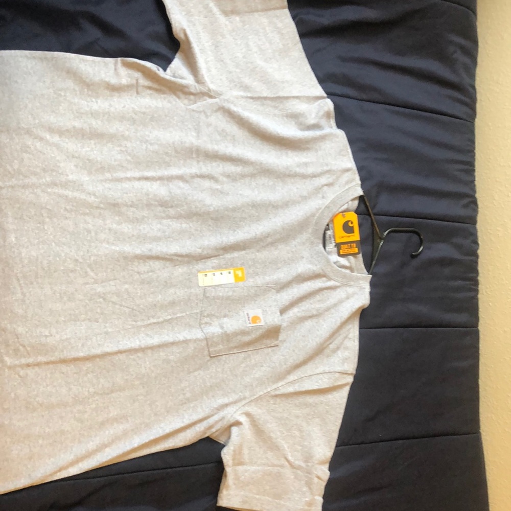 Men’s xl grey carhartt work shirt